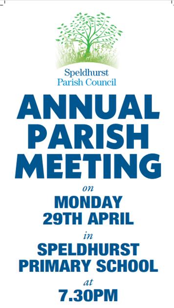  - Annual Parish Meeting - Monday 29th April