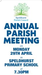 Annual Parish Meeting - Monday 29th April