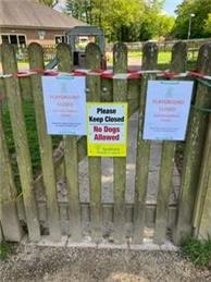 Langton Green Rec - Children's Playground Closed