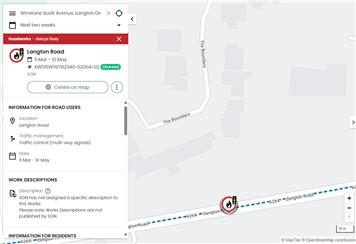 SGN road works - A264 Langton Road